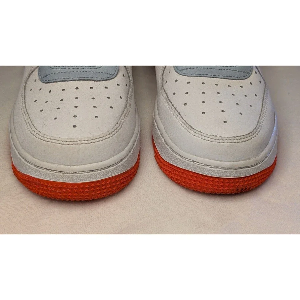 Nike AF-1 High (GS) 'Be Kind' Youth Sz 6.5 Hi-Top Sneakers Wht/Org #DC2198-100